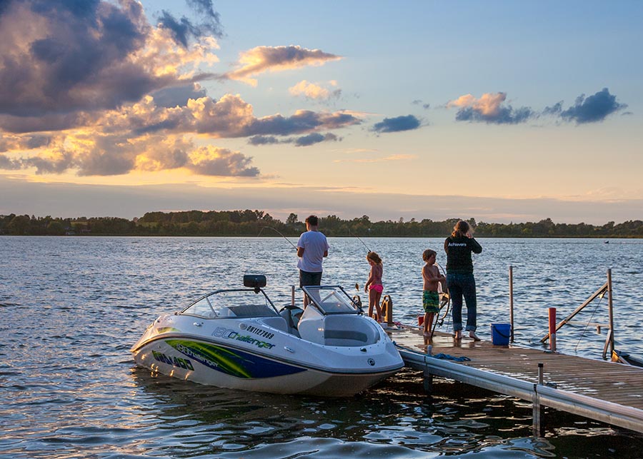 On the Dock at Dusk